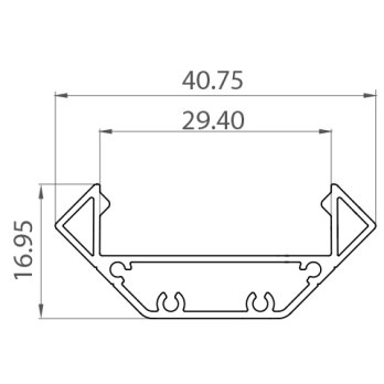 Profil LED P3-3 biały lakierowany