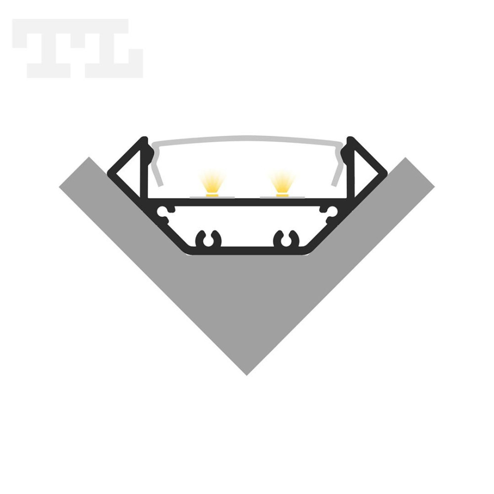 Profil LED P3-3 czarny lakierowany