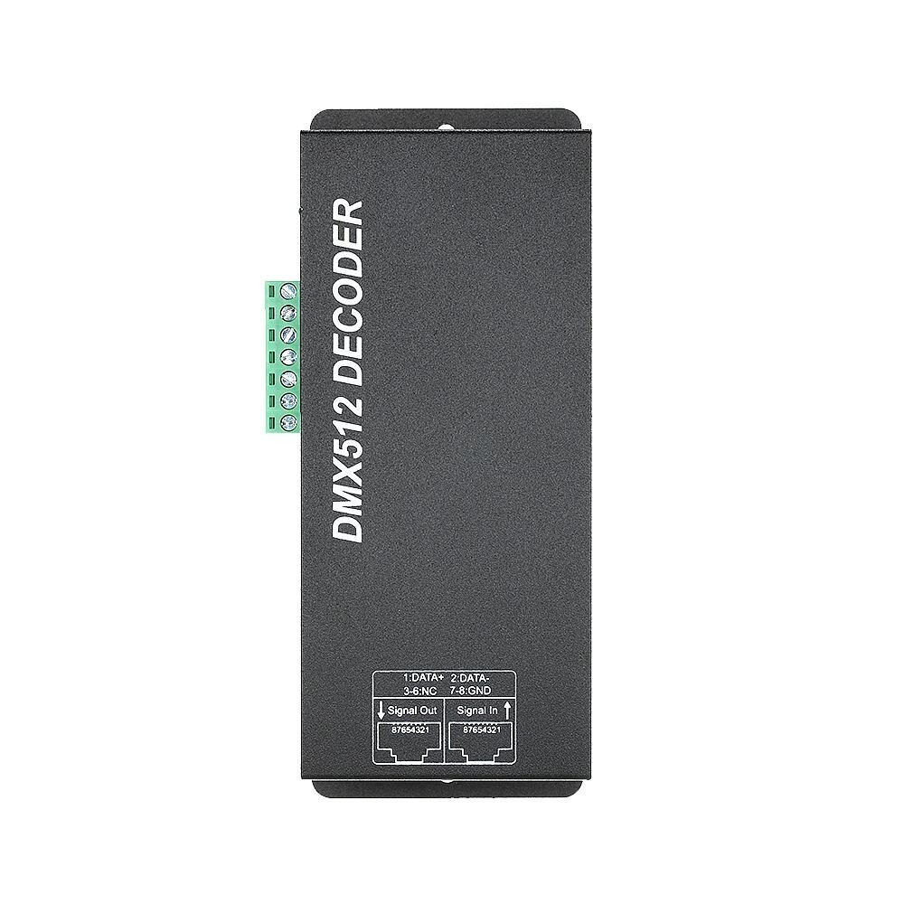 Kontroler Dekoder DMX 512 RGBW 4x8A 12-24V DC z wyświetlaczem