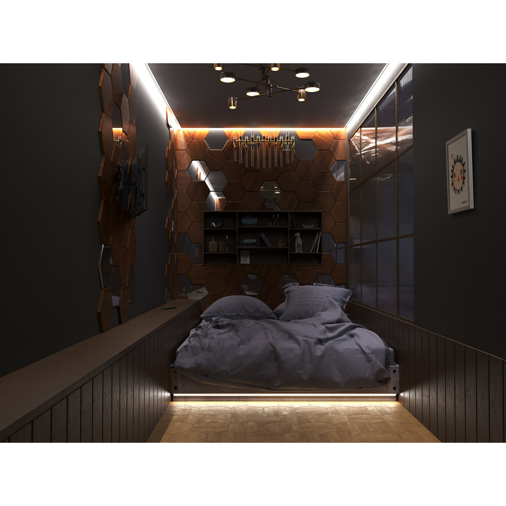 Profil LED P3-4 czarny lakierowany