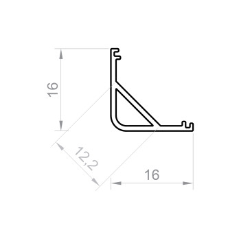 Profil LED P3-6 biały lakierowany