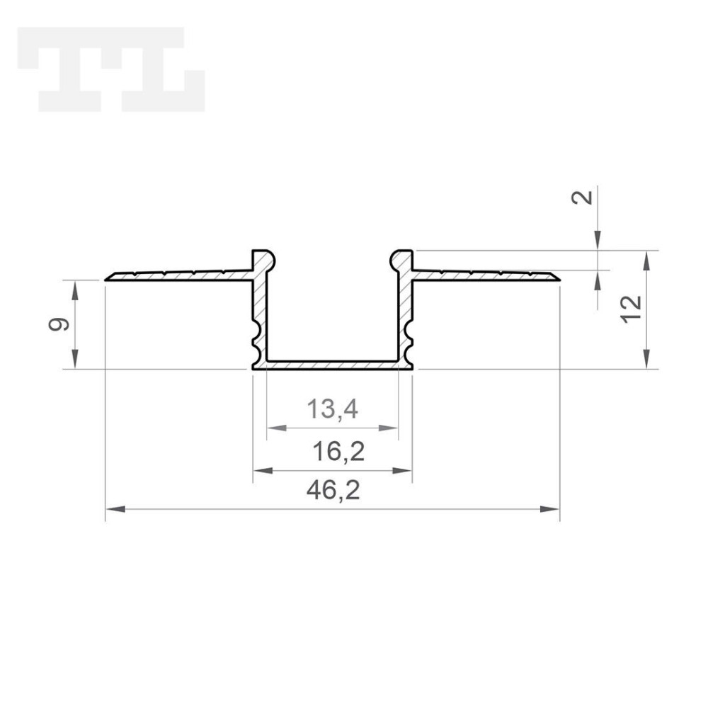 Profil LED GK18-3 biały lakierowany