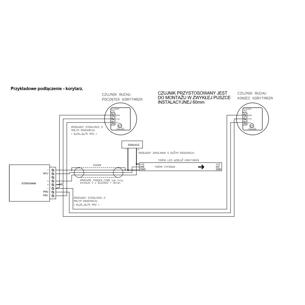 Elegant MS1 Czujnik ruchu zbliżeniowy laserowy ciemny grafit do cyfrowych