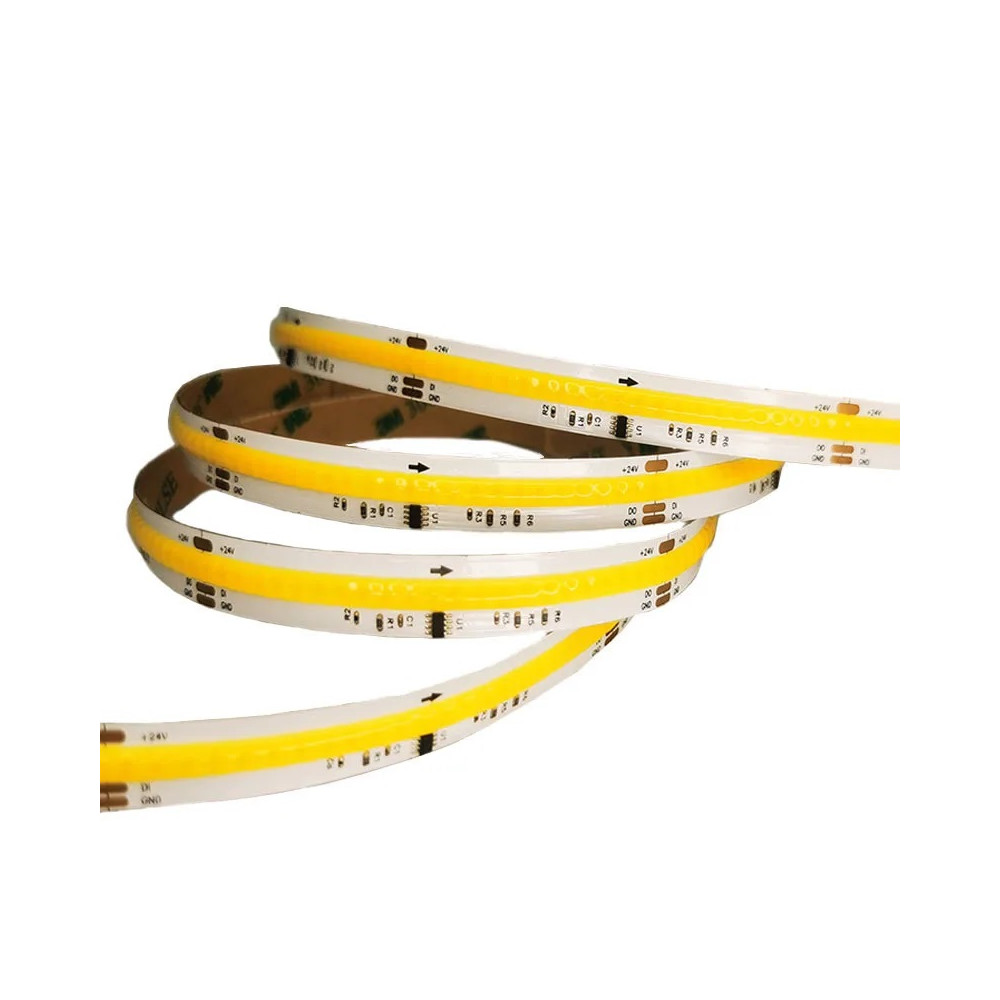 Taśma LED COB Cyfrowa ciepła 3000K 11W 24V WS2811 420 LED/m - 1 metr