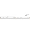 Taśma LED COB Cyfrowa ciepła 3000K 11W 24V WS2811 420 LED/m - 1 metr