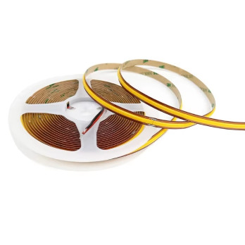 Taśma LED COB biały ciepły 3000K 10W 24V 528 LED/m CRI90 FREE CUT R2R- 10 metrów
