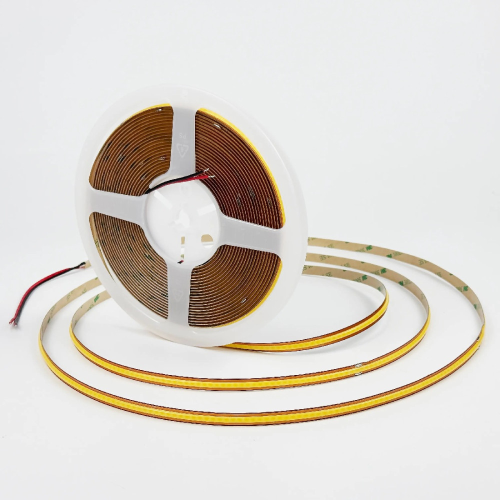 Taśma LED COB biały ciepły 3000K 10W 24V 528 LED/m CRI90 FREE CUT R2R- 10 metrów