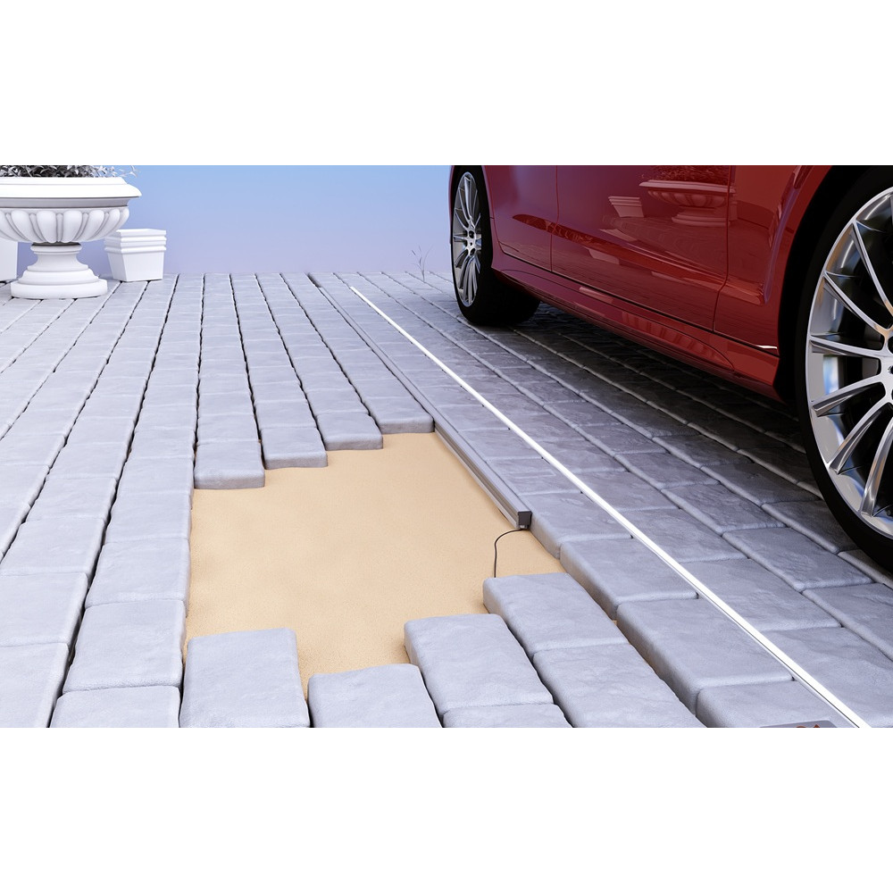 Profil LED P24-1 hermetyczny nawierzchniowy srebrny anodowany