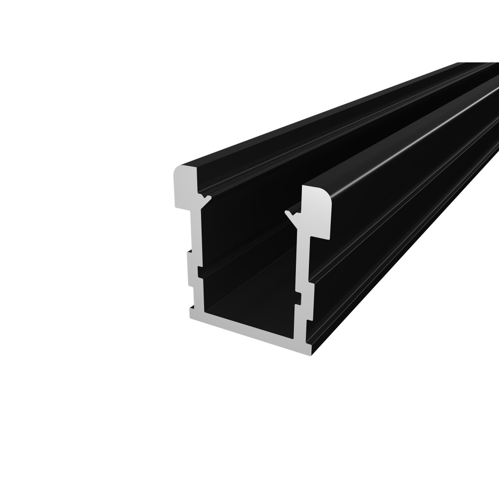 Profil LED P24-1hermetyczny nawierzchniowy czarny