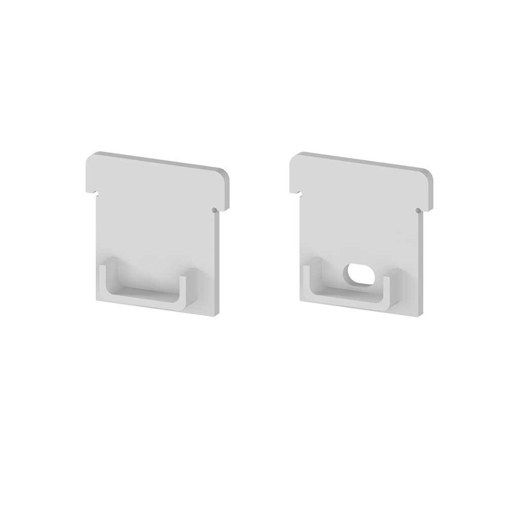 Zaślepki profilu P24-1 szare do klosza C5