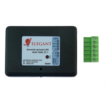 S52S-700M 5V-24V RGBW Elegant sterownik cyfrowy muzyczny mikrofon + panel Milight B4