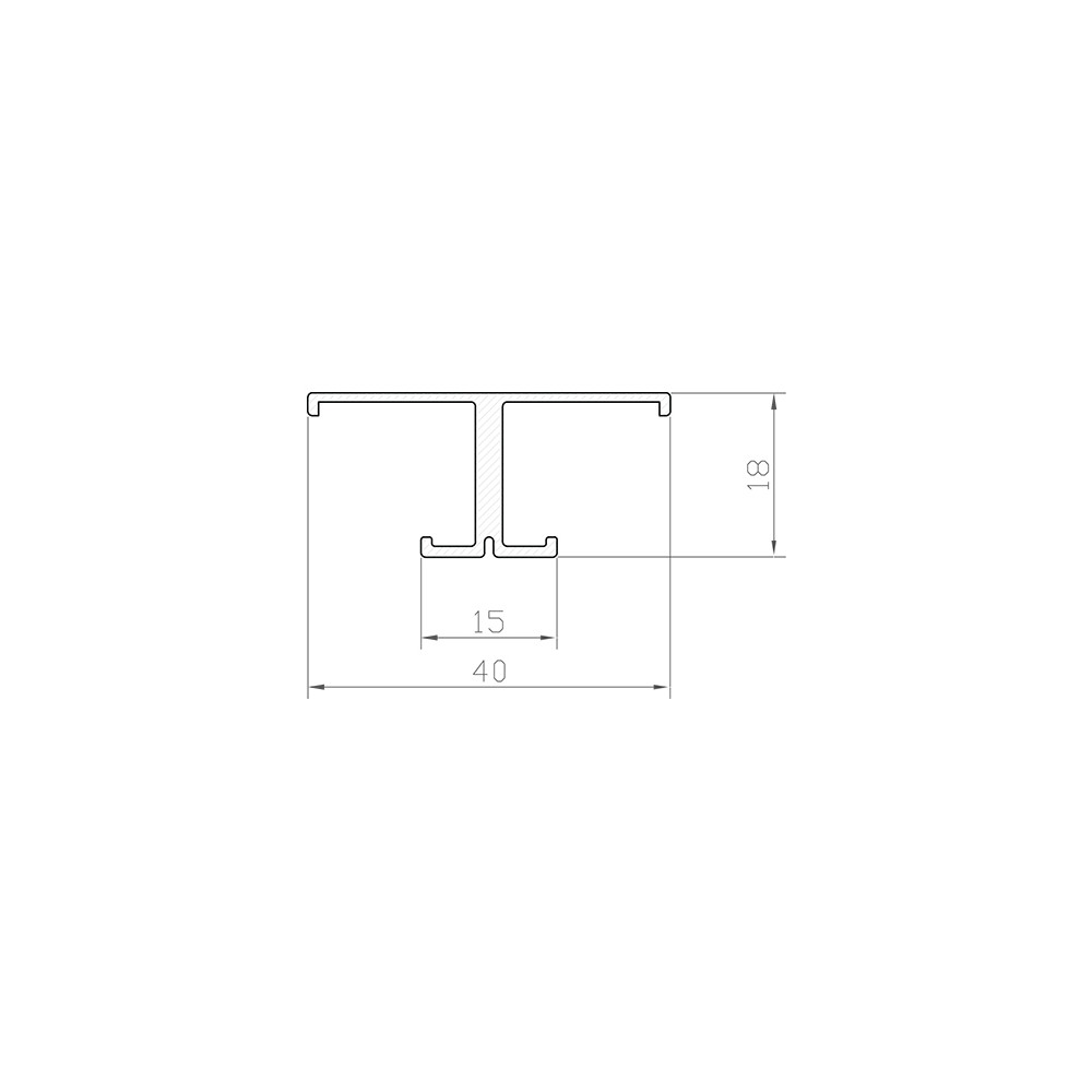 Profil LED P9-1 srebrny anodowany