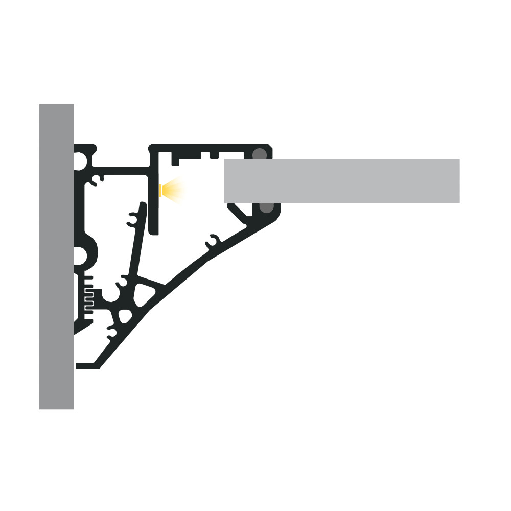Profil LED P10-1 biały lakierowany