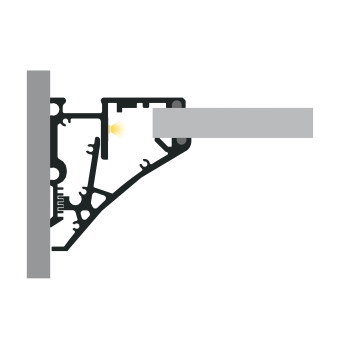 Profil LED P10-1 czarny lakierowany