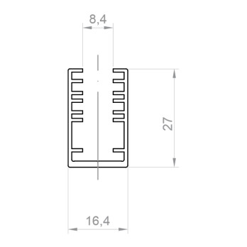 Profil LED P10-3 czarny lakierowany