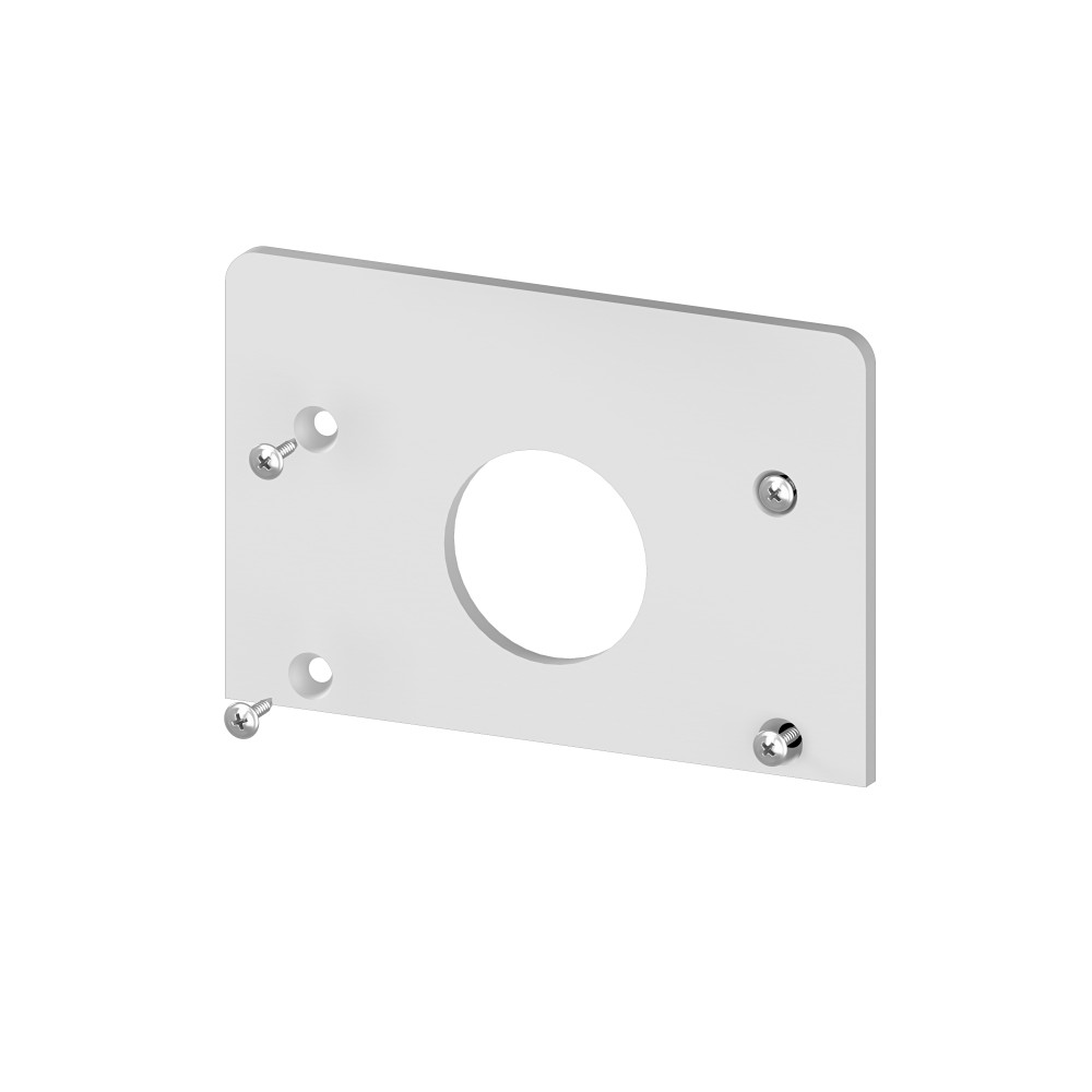 Zaślepka profilu P24-2 biała z otworem