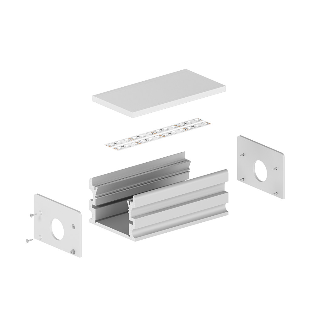 Profil LED P24-2 czarny lakierowany