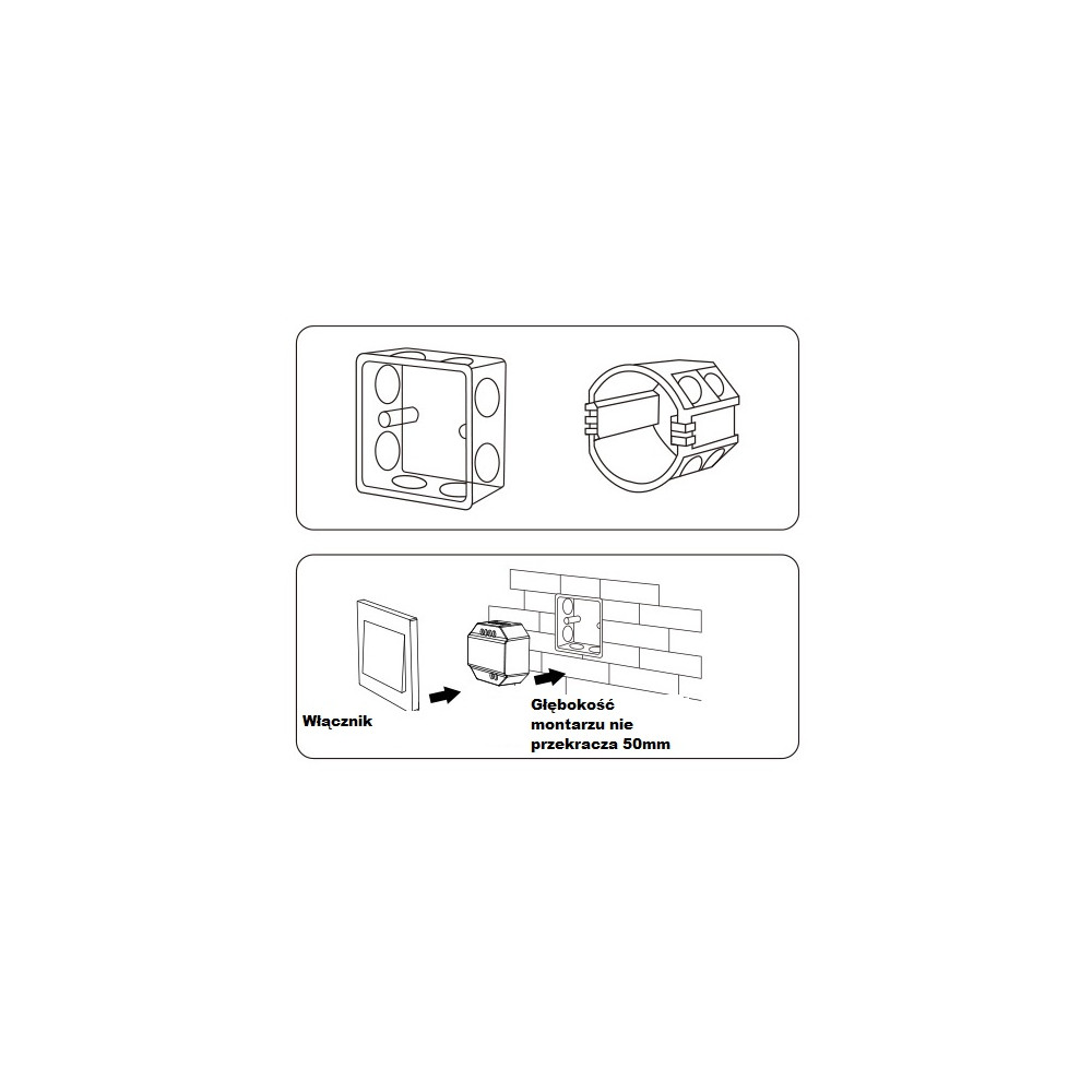 MIBOXER TRIAC TRI-C1 PRZEKAŹNIK,ŚCIEMNIACZ 230V AC