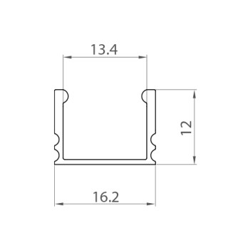 Profil LED P5-2 czarny lakierowany