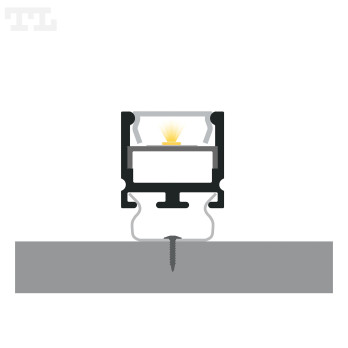 Profil LED P5-4 czarny lakierowany