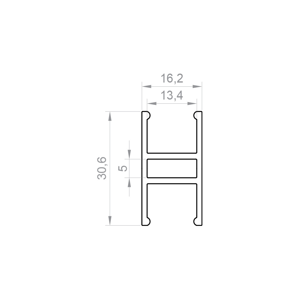 Profil LED P5-10 biały lakierowany
