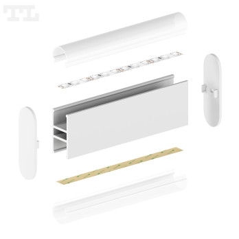 Profil LED P5-10 czarny lakierowany