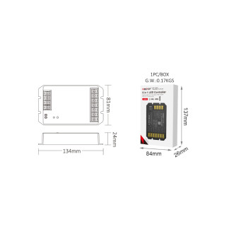 ODBIORNIK STREFOWY LED 5w1 MiLight HR5 30A