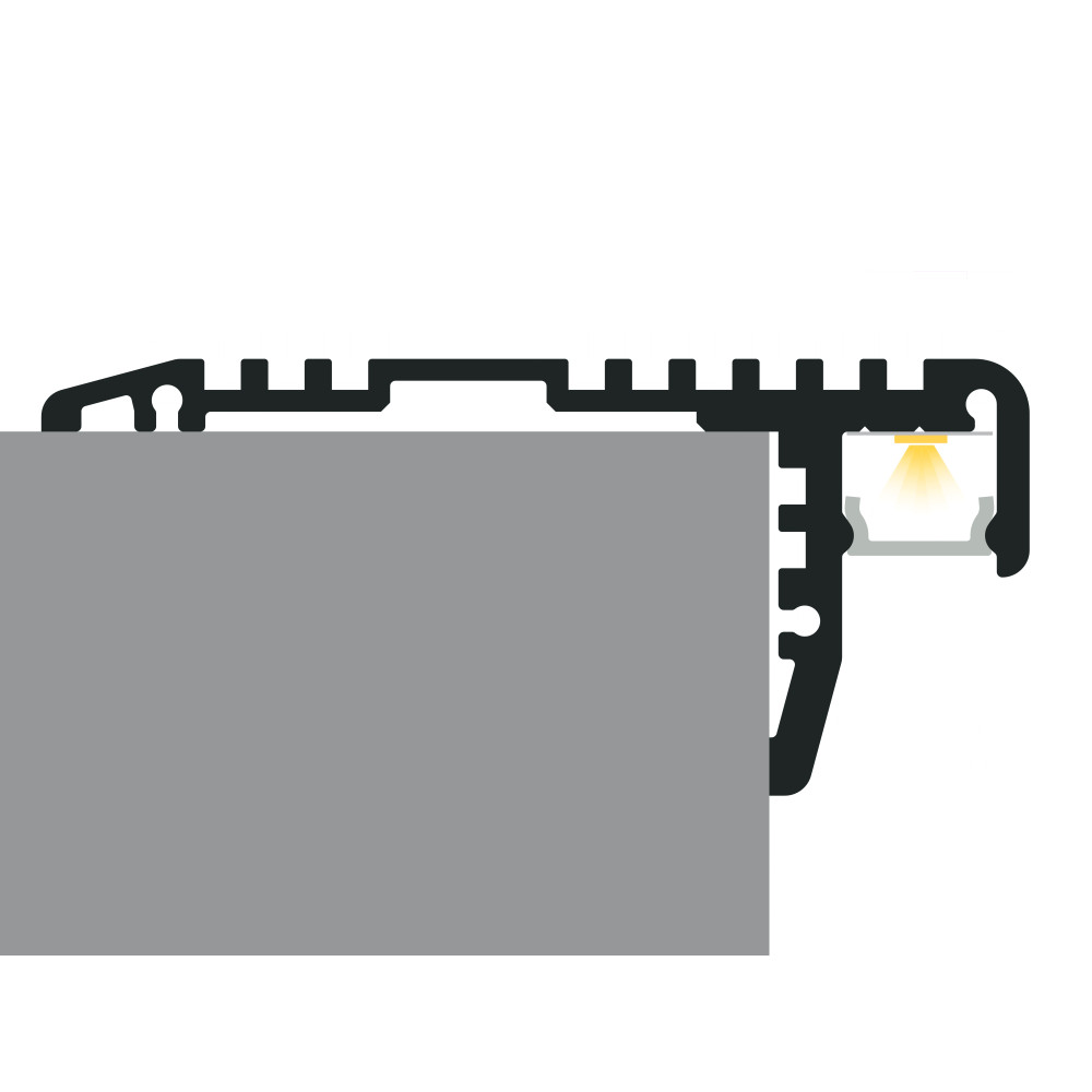 Profil LED P12-2  srebrny anodowany