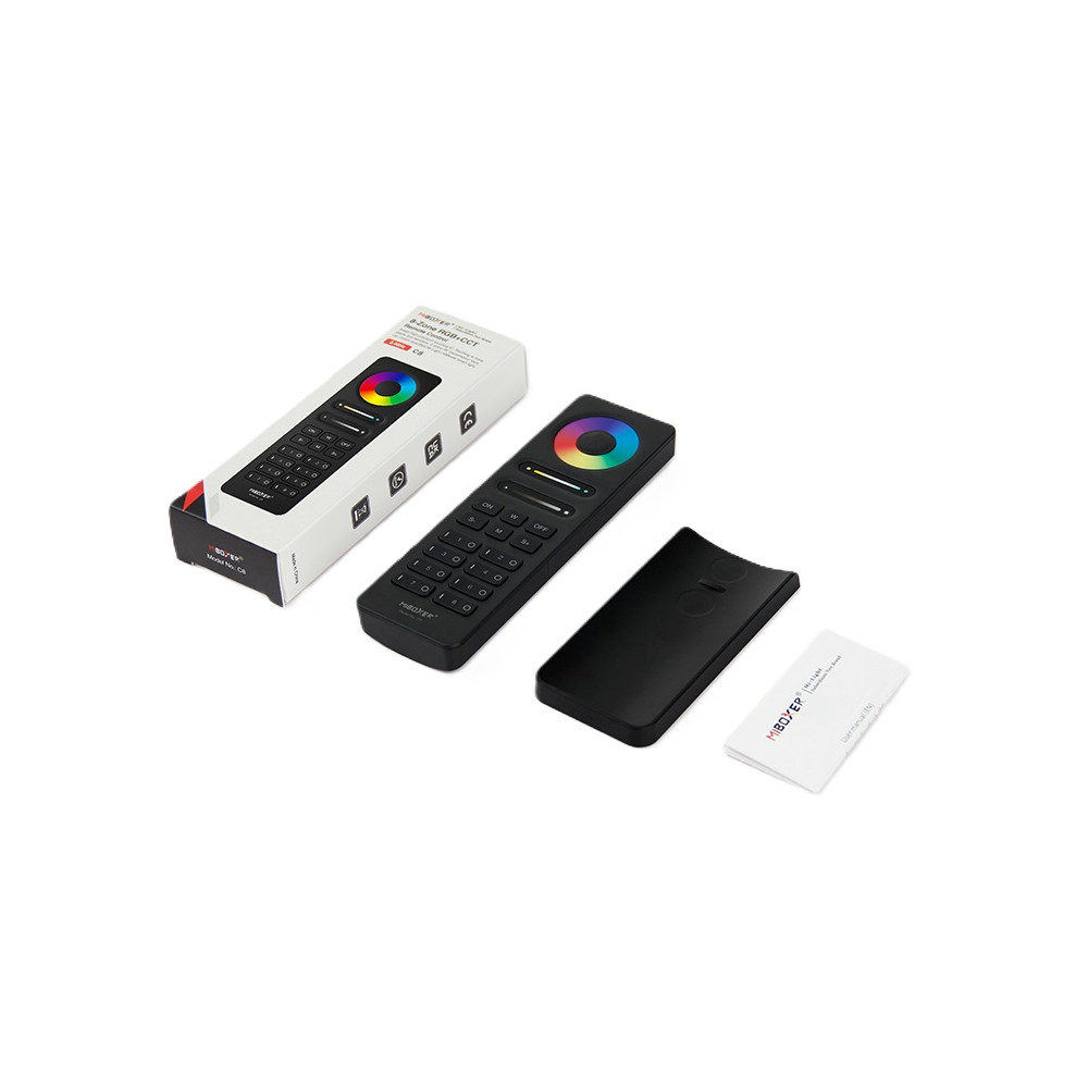 MiLight Pilot 8 strefowy RGB+CCT C8 czarny