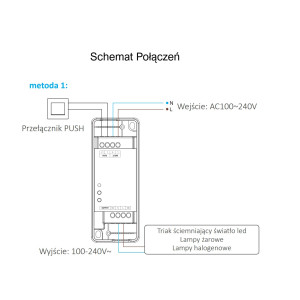 MIBOXER TRIAC TRI-PW 500W TUYA PRZEKAŹNIK,ŚCIEMNIACZ 230V AC