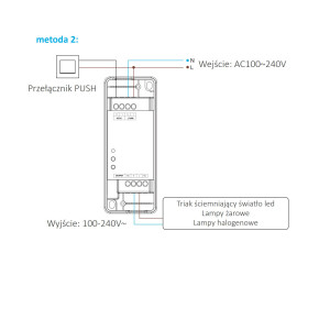 MIBOXER TRIAC TRI-PW 500W TUYA PRZEKAŹNIK,ŚCIEMNIACZ 230V AC