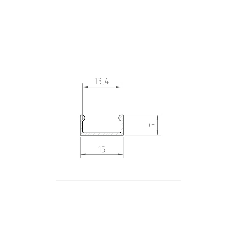 Profil LED P4-1 srebrny anodowany