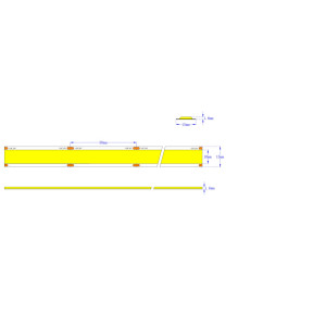 Taśma LED COB neutralna 4000K 25W 24V 960 LED/m CRI90 - 5 metrów