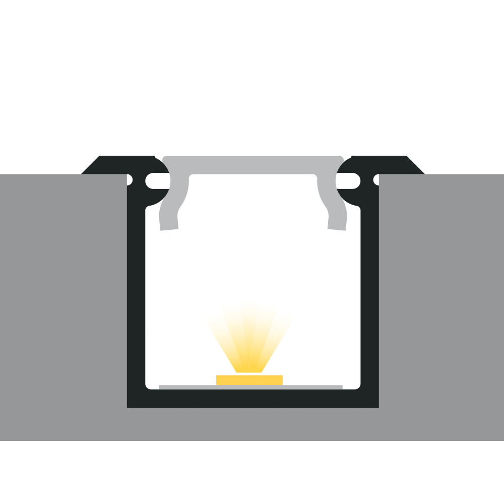 Profil LED P6-6 srebrny anodowany