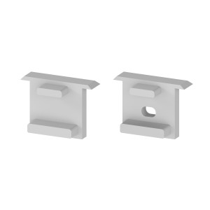 Zaślepki profilu P6-6 szare do klosza C10