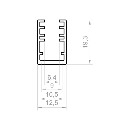 Profil LED P10-4 biały lakierowany