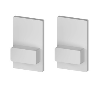 Zaślepki profilu P10-4 szare