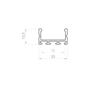 Profil LED P13-3 biały lakierowany