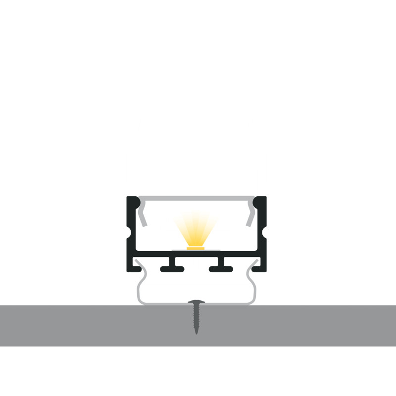Profil LED P13-3 biały lakierowany