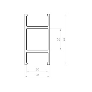 Profil LED P13-10 srebrny anodowany