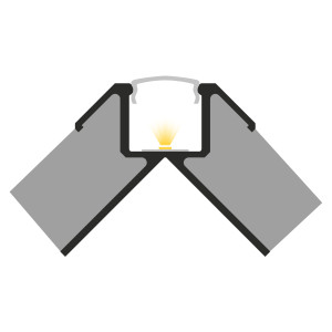 Profil LED P17-3  srebrny anodowany
