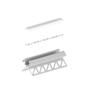 Profil LED P17-3  srebrny anodowany