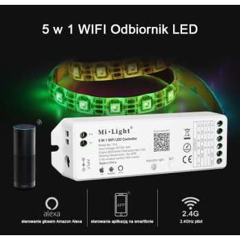 MiLight Odbiornik uniwersalny LED Wi-Fi RGB / RGB CCT/ RGBW / CCT / DIM YL5