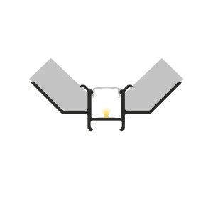 Profil LED P17-4 srebrny anodowany
