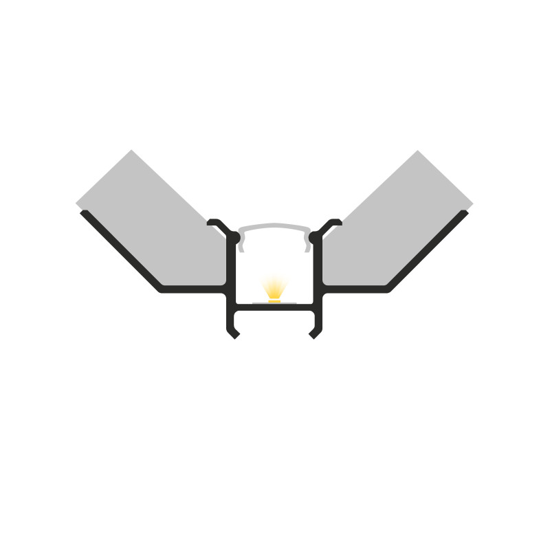 Profil LED P17-4 srebrny anodowany