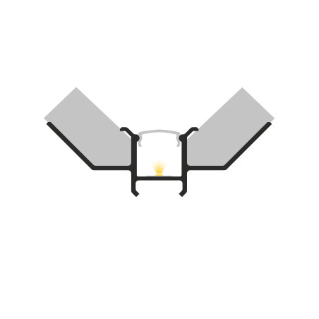 Profil LED P17-4 biały lakierowany