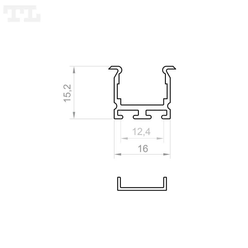 Profil LED P18-4 biały lakierowany