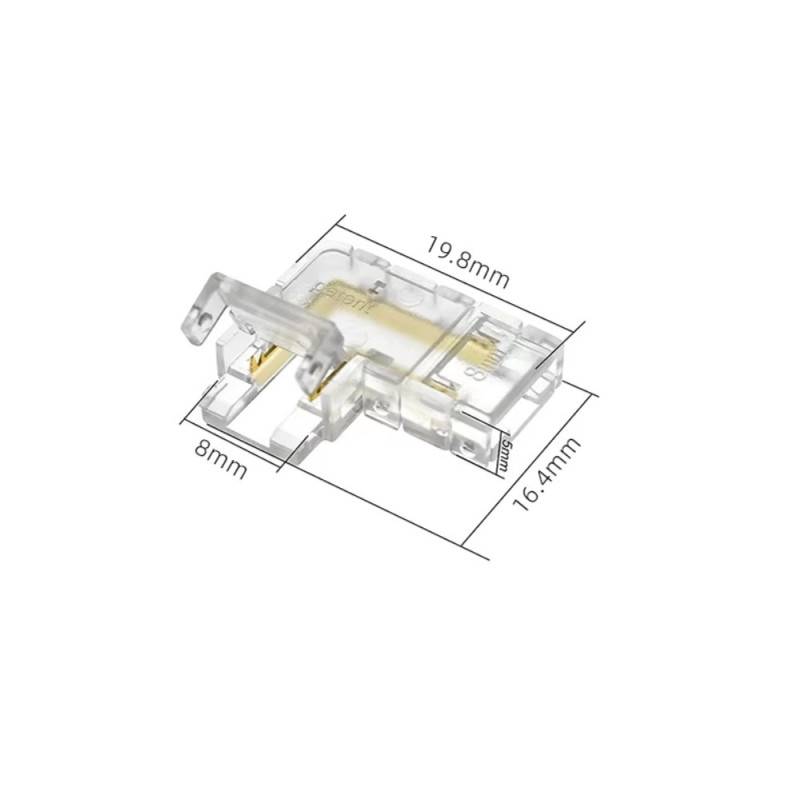 Złączka kątowa L 8mm do taśm COB 2pin