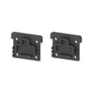 Zaślepki profilu P24-3 czarne do klosza C24