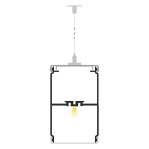 Profil LED P1-1 surowe aluminium